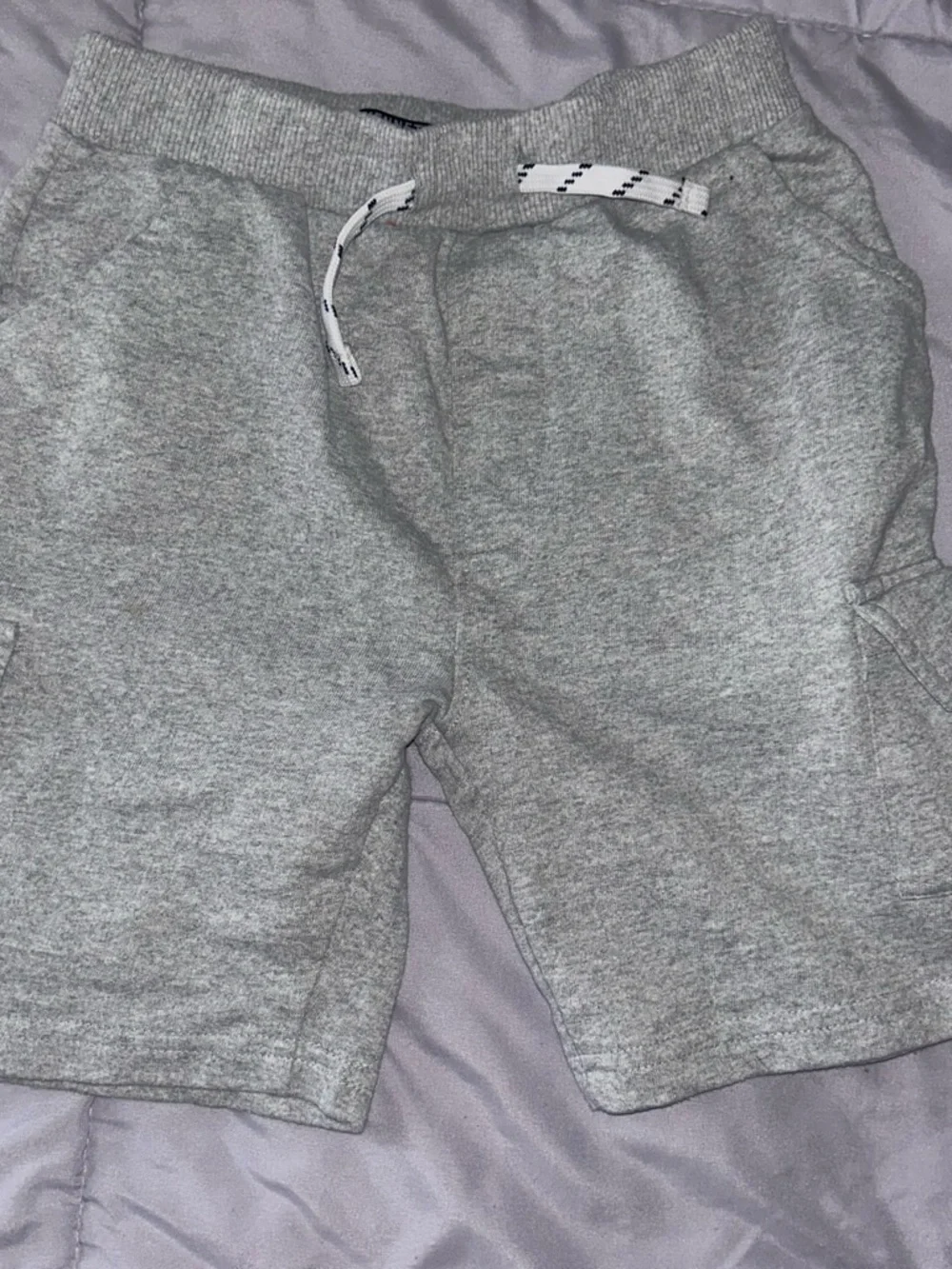 Men's Grey Athletic Drawstring Shorts - Casual Comfort